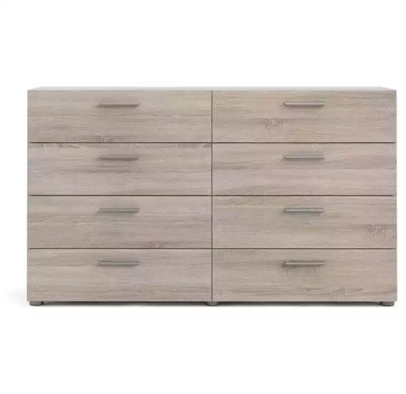 Commode double à 8 tiroirs de style moderne