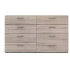 Commode double à 8 tiroirs de style moderne