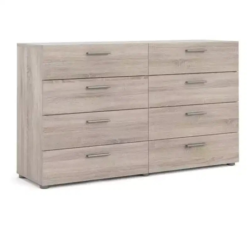 Commode double à 8 tiroirs de style moderne