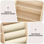 Étagère 4 niveaux pour livres et jouets pour enfants
