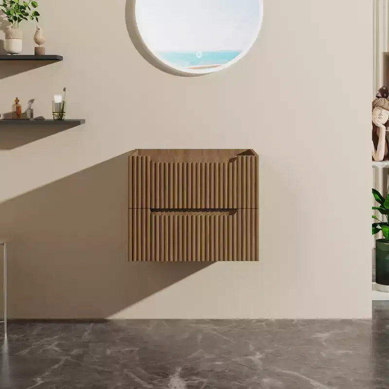 Meuble sous-vasque mural de 60 cm, design suspendu (meuble seul)