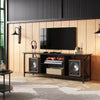 Meuble TV pour téléviseur de 55 à 65 pouces avec étagères de rangement
