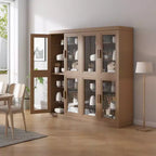Meuble de rangement vitré avec étagères réglables