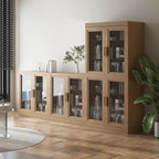 Meuble de rangement vitré avec étagères réglables