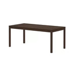 Table à manger en bois de 72 pouces pour 6 personnes, table de cuisine rectangulaire