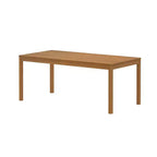 Table à manger en bois de 72 pouces pour 6 personnes, table de cuisine rectangulaire