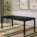 Table à manger en bois de 72 pouces pour 6 personnes, table de cuisine rectangulaire