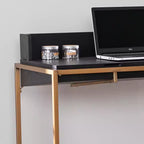 Bureau à abattant avec rangement - Noir