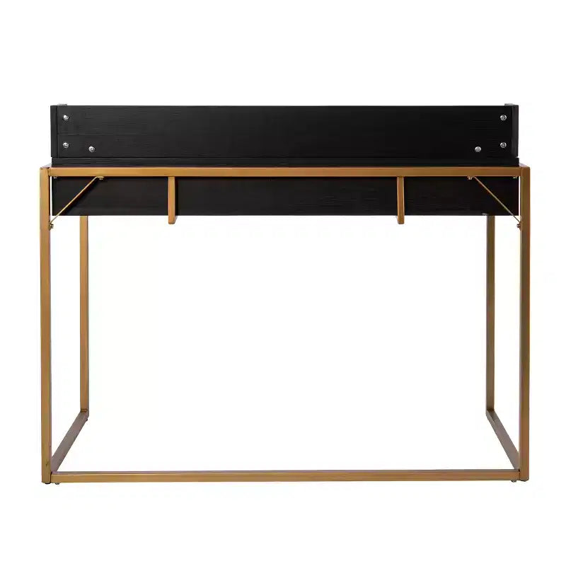 Bureau à abattant avec rangement - Noir