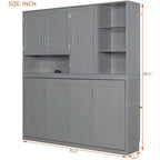 Lit escamotable mural simple avec armoire supérieure, étagères, lit pliant peu encombrant avec lumière et port USB