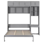 Lit escamotable mural simple avec armoire supérieure, étagères, lit pliant peu encombrant avec lumière et port USB