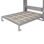 Lit escamotable mural simple avec armoire supérieure, étagères, lit pliant peu encombrant avec lumière et port USB