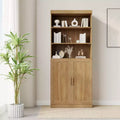 Large-capacity Glass Door Storage Cabinet, Stylish, Elegant And Beautiful. It's Practical For Storage And A Magic Tool To Say Goodbye To Home Clutter.