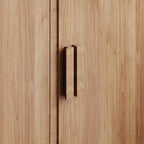 Meuble de rangement vitré à 4 portes avec 4 étagères
