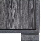 Commode Laquée Laila - Table de Chevet en Chêne Cérusé Noir