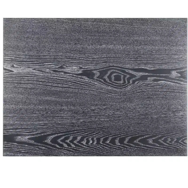 Commode Laquée Laila - Table de Chevet en Chêne Cérusé Noir