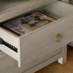 Table de chevet moderne avec tiroir et étagère ouverte