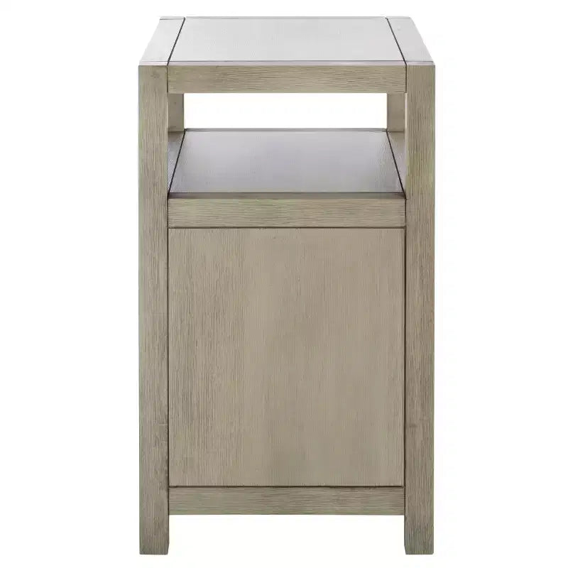 Table de chevet moderne avec tiroir et étagère ouverte