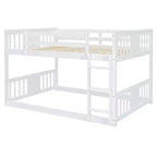 Lit superposé double sur double avec échelle pour chambre et dortoir