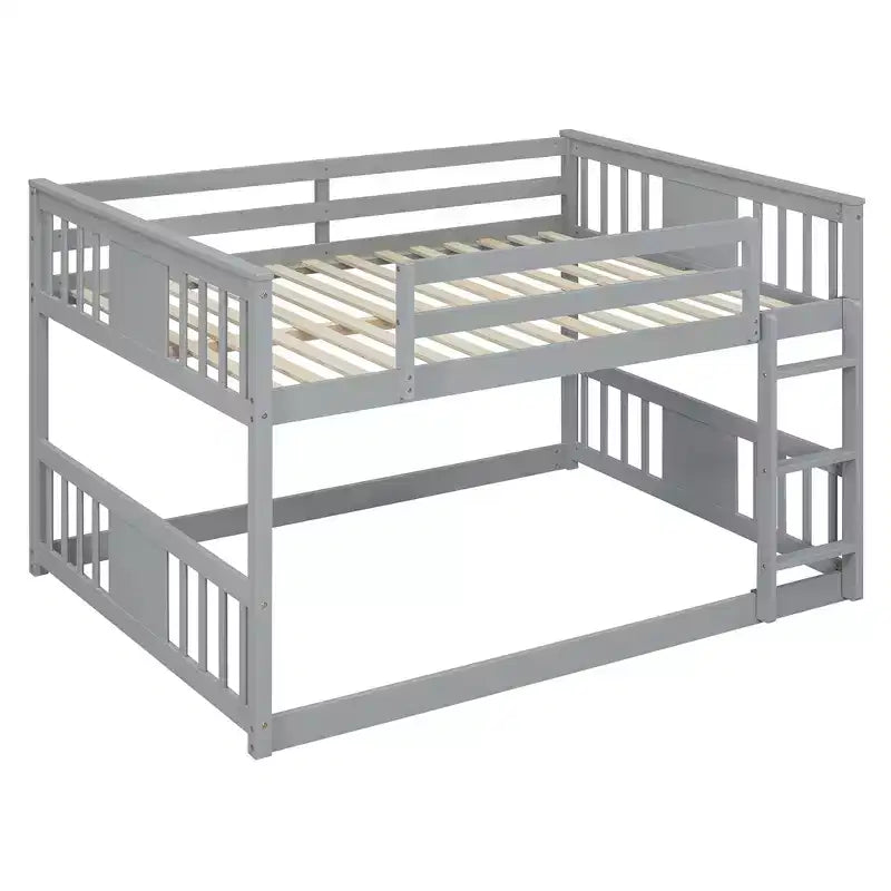 Lit superposé double sur double avec échelle pour chambre et dortoir