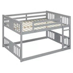 Lit superposé double sur double avec échelle pour chambre et dortoir