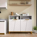 Meuble de rangement buffet de 40" avec 4 portes et étagères réglables
