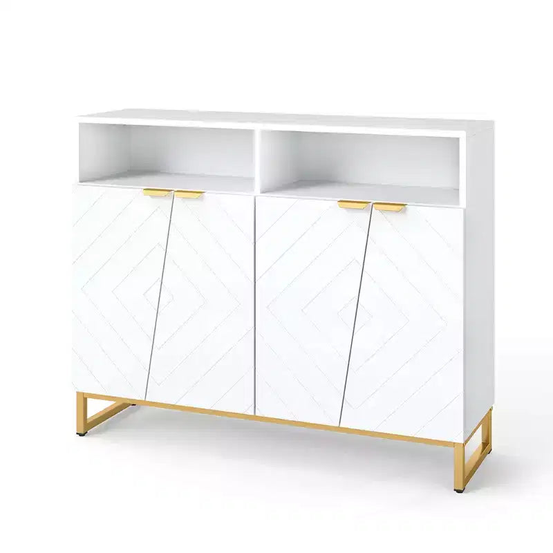 Meuble de rangement buffet de 40" avec 4 portes et étagères réglables