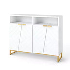 Meuble de rangement buffet de 40" avec 4 portes et étagères réglables