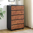 Commode moderne en bois avec tiroirs - Finition chêne naturel