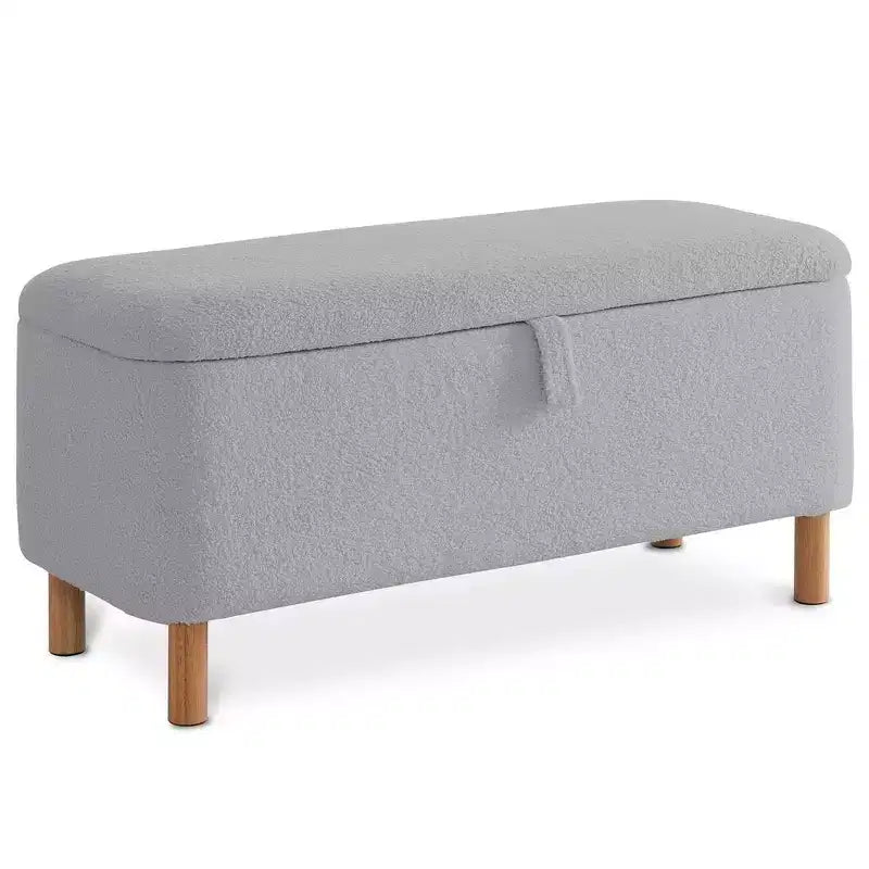 Banc de rangement ottoman avec couvercle à charnière