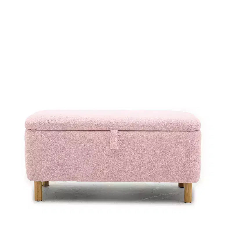 Banc de rangement ottoman avec couvercle à charnière