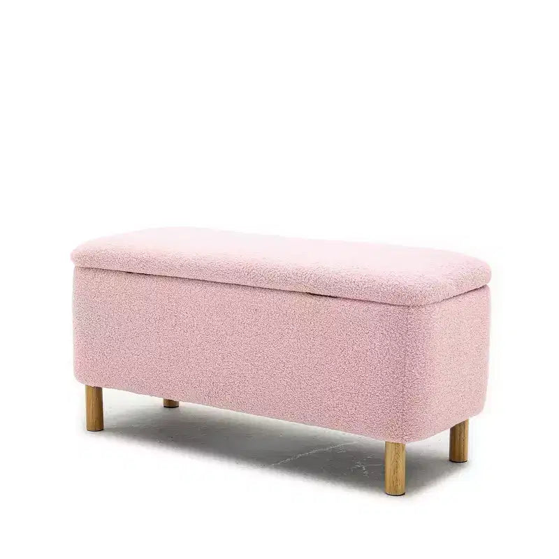 Banc de rangement ottoman avec couvercle à charnière