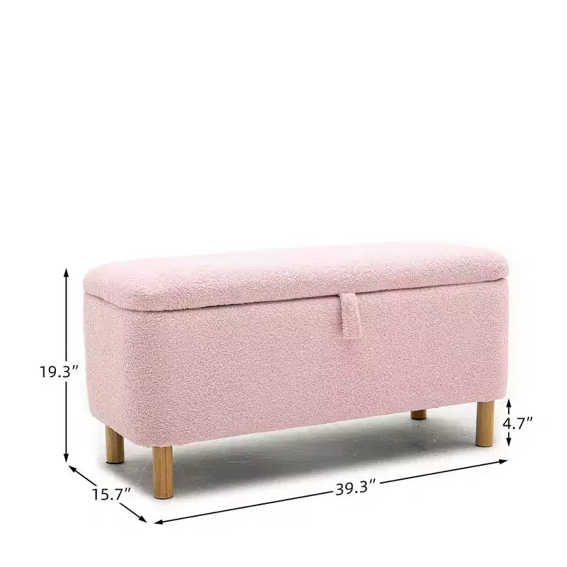 Banc de rangement ottoman avec couvercle à charnière