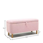 Banc de rangement ottoman avec couvercle à charnière