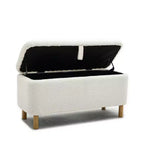 Banc de rangement ottoman avec couvercle à charnière