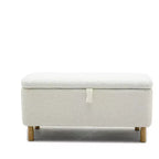 Banc de rangement ottoman avec couvercle à charnière