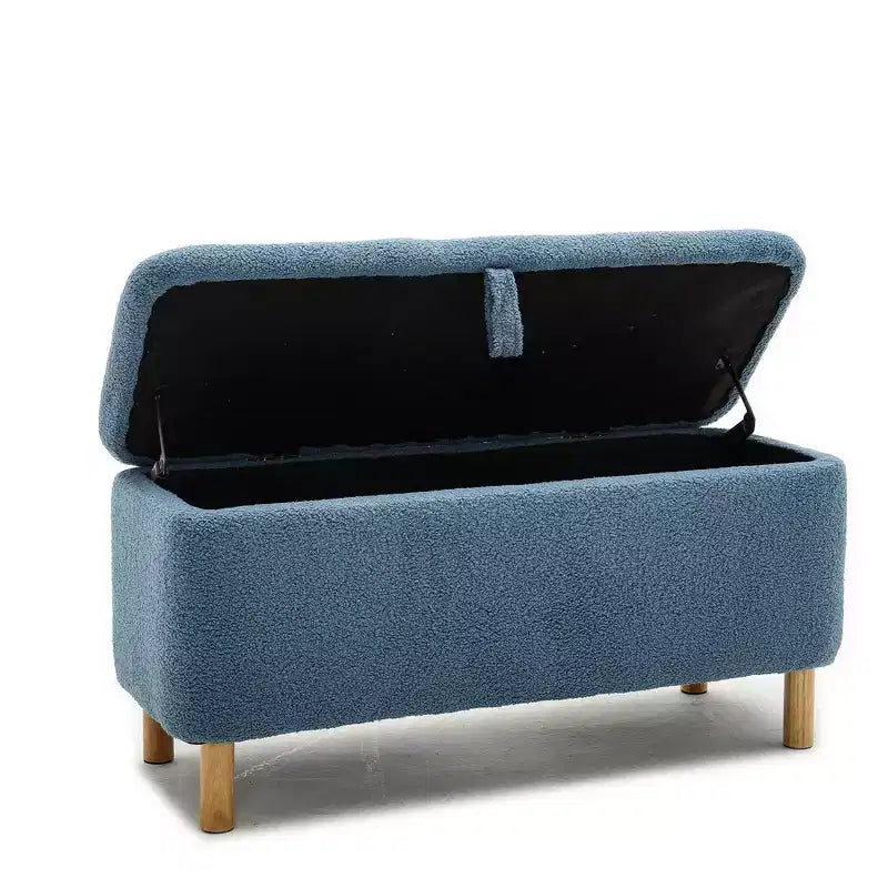 Banc de rangement ottoman avec couvercle à charnière