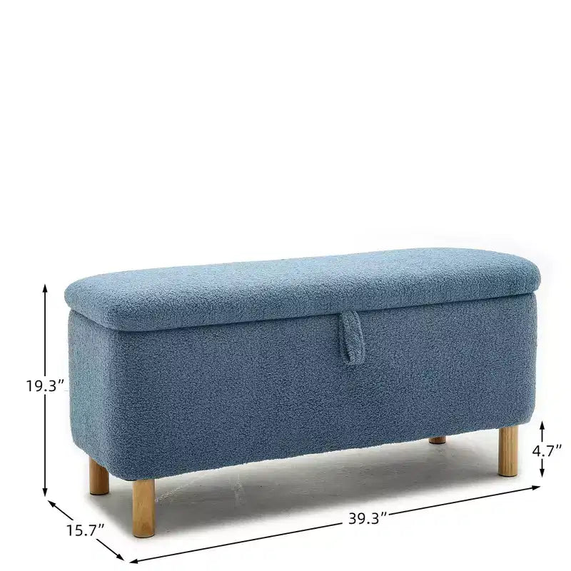 Banc de rangement ottoman avec couvercle à charnière