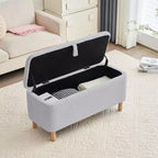 Banc de rangement ottoman avec couvercle à charnière