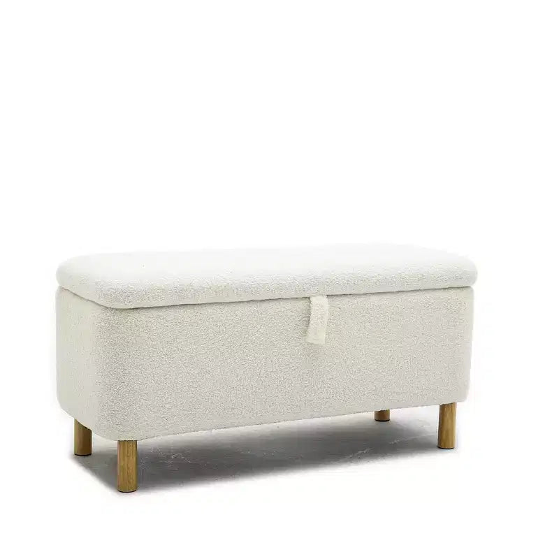 Banc de rangement ottoman avec couvercle à charnière