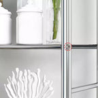 Meuble de rangement au-dessus des toilettes, organisateur de salle de bain en métal avec porte-papier toilette et crochets, sur pied sans perçage, gain de place, blanc