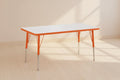 Jonti-Craft Berries Elementary Height Color Edge Rectangle Table (24 x 48) in Orange