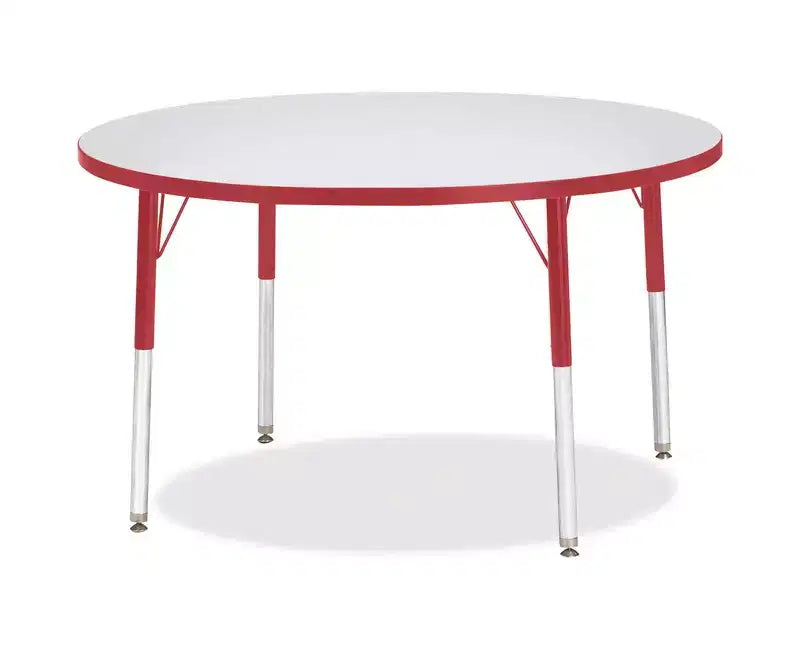 Table d'activité ronde pour enfants - Hauteur réglable de 106,7 cm