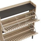 Commode minimaliste à cannelures avec tiroirs – Meuble de rangement moderne pour chambre à coucher, couloir et salon