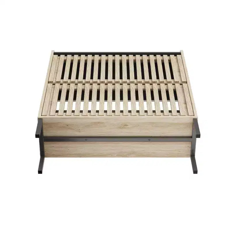 Commode minimaliste à cannelures avec tiroirs – Meuble de rangement moderne pour chambre à coucher, couloir et salon