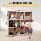 Meuble de rangement mobile à 8 compartiments pour enfants