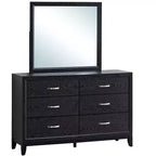 Miroir de commode encadré rectangulaire de 39 po L x 35 po H