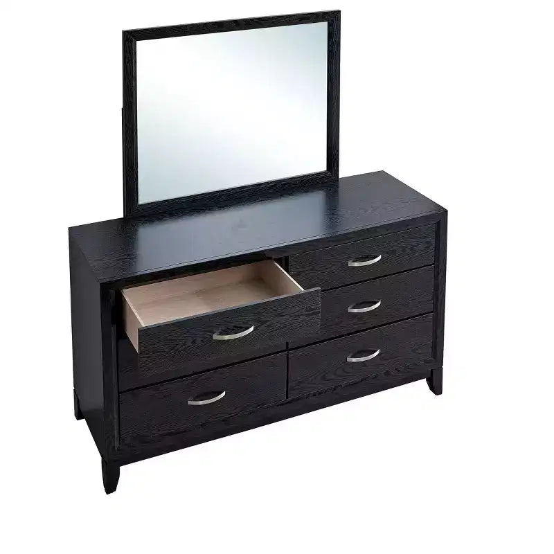 Miroir de commode encadré rectangulaire de 39 po L x 35 po H