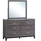 Miroir de commode encadré rectangulaire de 39 po L x 35 po H