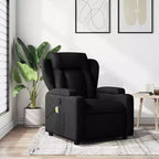 Fauteuil de massage relaxant avec accoudoirs réglables - Tissu noir